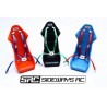 SRC BUCKET SEAT HARNESS ONLY (STEEL BUCKLE) Red/Green/Blue/Black