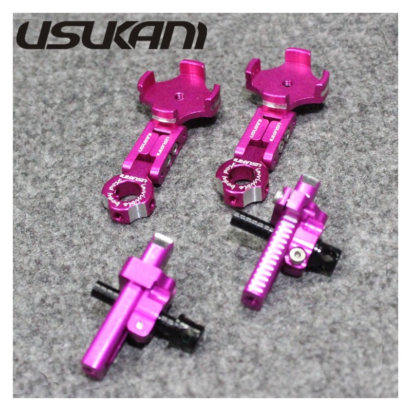 Usukani Rear Aluminium alloy adjustable invisible body post/combo/2pcs/Sakura Pink