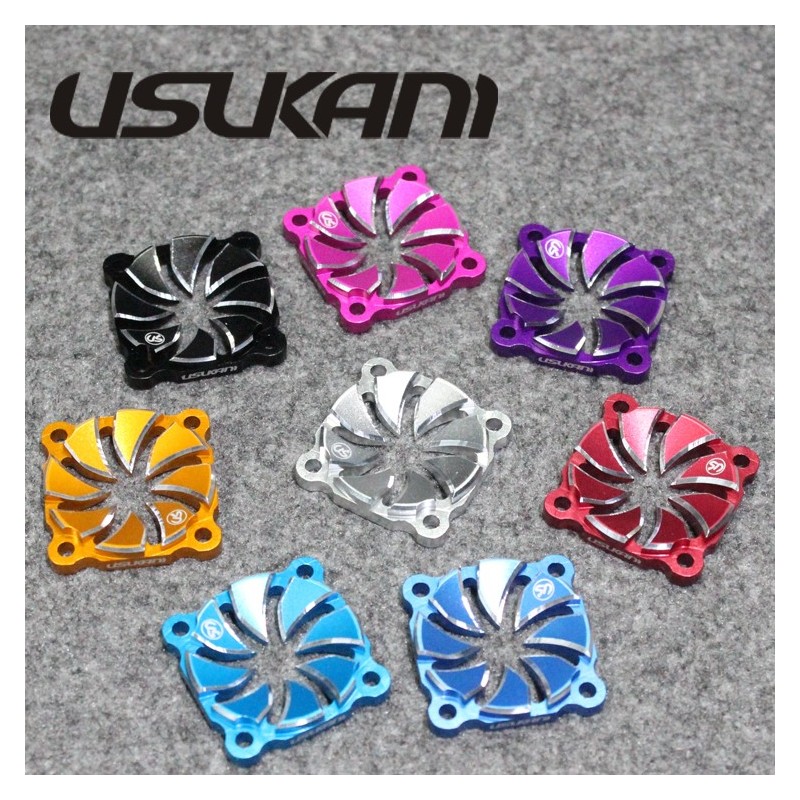 Usukani Aluminium ESC Fan cover 30mm Black/Eagle Racing Blue/Tamiya blue