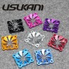 Usukani Aluminium ESC Fan cover 30mm Black/Eagle Racing Blue/Tamiya blue