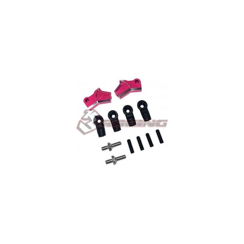 3Racing Sakura D4 RWD Aluminum Upper Arm Pink