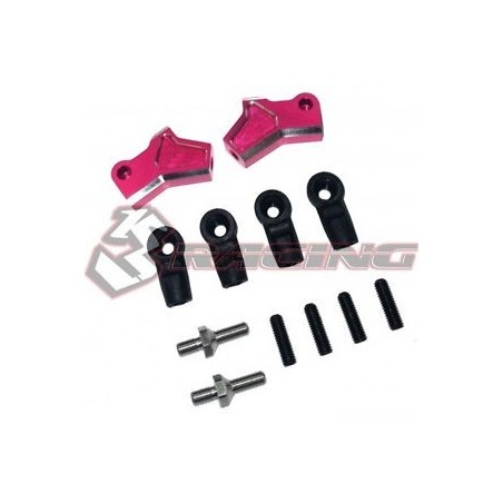 3Racing Sakura D4 RWD Aluminum Upper Arm Pink