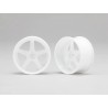 Yokomo White 5 spoke 01 offset 6mm 4pcs