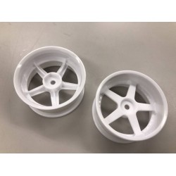 Yokomo White 5 spoke 01 offset 6mm 4pcs