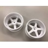 Yokomo White 5 spoke 01 offset 6mm 4pcs