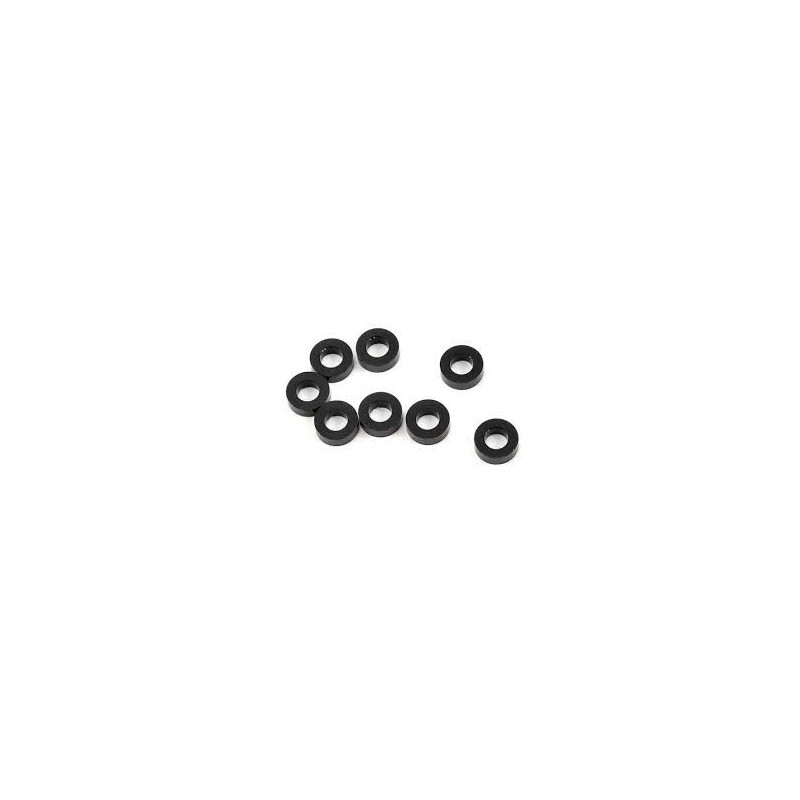 YOKOMO 3×6×2.0MM ALUMINUM SHIM BLACK 8pcs