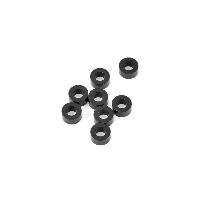 YOKOMO 3×6×3.0MM ALUMINUM SHIM BLACK 8pcs