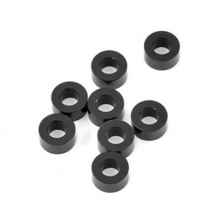 YOKOMO 3×6×3.0MM ALUMINUM SHIM BLACK 8pcs