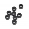 YOKOMO 3×6×3.0MM ALUMINUM SHIM BLACK 8pcs