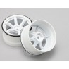 Yokomo RP High Traction Type Drift Wheel 6mm Offset - White (4pcs)