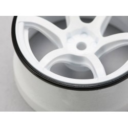 Yokomo RP High Traction Type Drift Wheel 6mm Offset - White (4pcs)