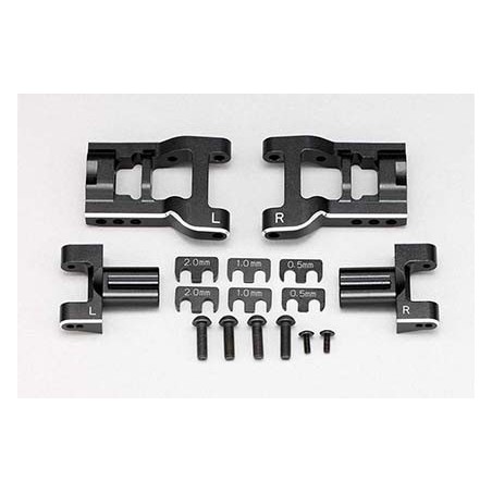 YOKOMO YD-2 / YD-4 series Adjustable rear lower short "H" arm set (Aluminum, Bevel edge processed)