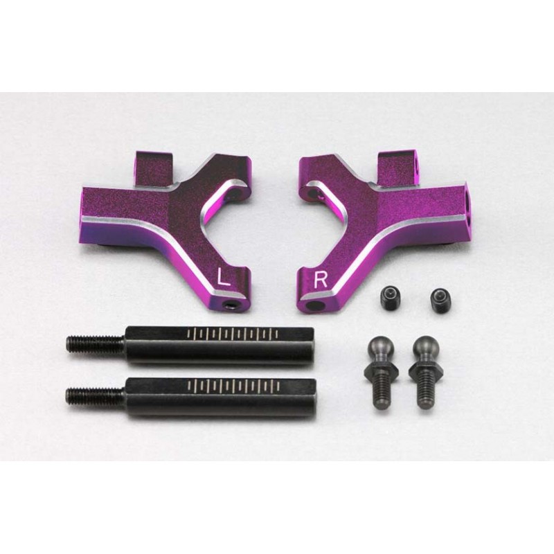 YOKOMO Aluminum front lower short A arm set (Purple/Bevel edge) for YD-2