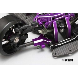 YOKOMO Aluminum front lower short A arm set (Purple/Bevel edge) for YD-2