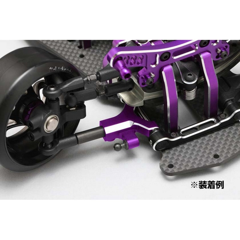 【ティム】 YOKOMO Aluminum front lower short A arm set (Purple/Bevel edge