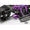 YOKOMO Aluminum front lower short A arm set (Purple/Bevel edge) for YD-2