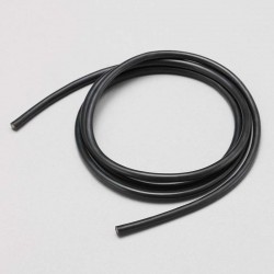 Yokomo 12 Gauge Black Cord(100cm)w/Shrink Tube