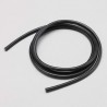 Yokomo 12 Gauge Black Cord(100cm)w/Shrink Tube