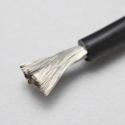 Yokomo 12 Gauge Black Cord(100cm)w/Shrink Tube
