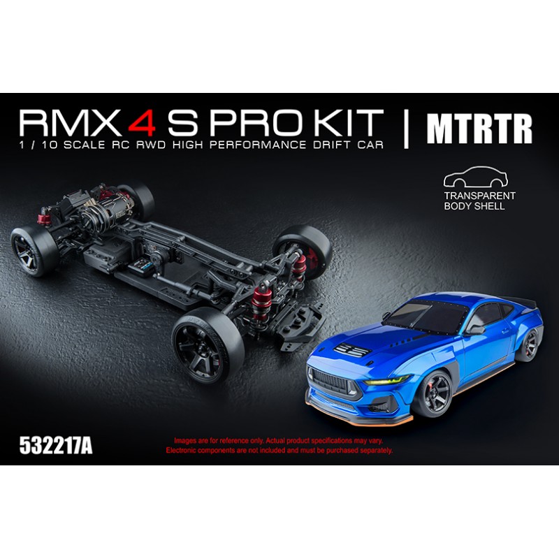 MST RMX 4 S PRO Drift Car KIT MTRTR (With transparent body shell)