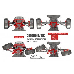 MST Alum. steering arm set (black)