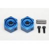 Yokomo Aluminium Clamp-Type Wheel Hub (Blue) 8.0mm