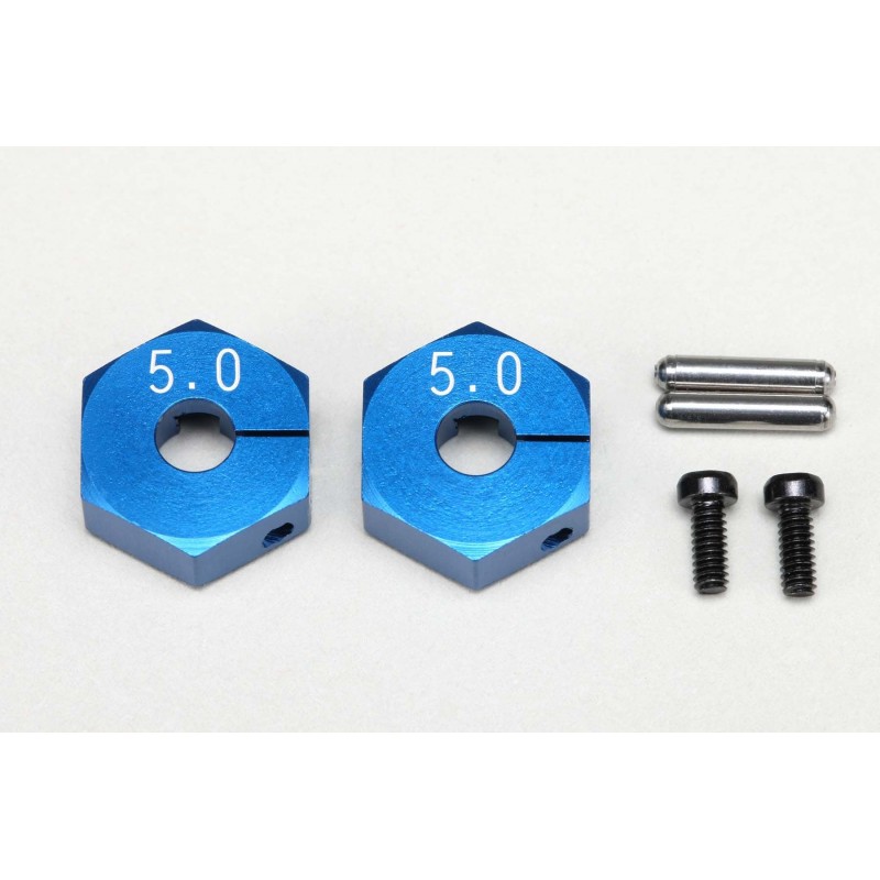 Yokomo Aluminium Clamp-Type Wheel Hub (Blue) 5.0mm