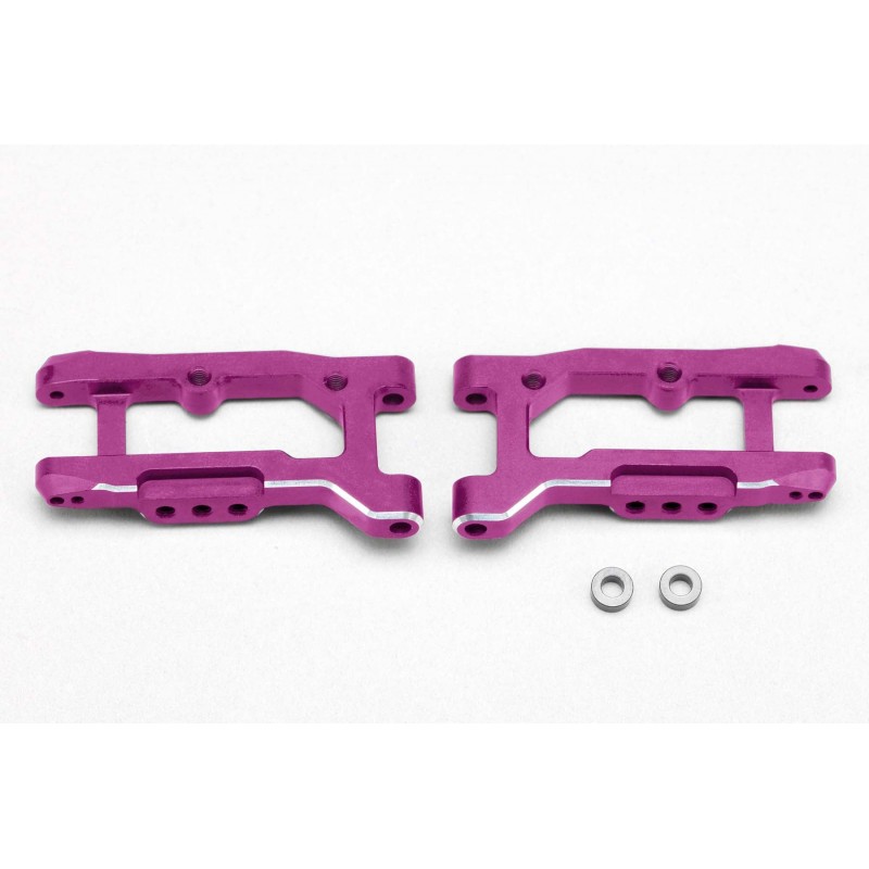 Yokomo Aluminium Rear H-Arm with Weight, Purple (Short Arm for RD2.0/SD2.0)