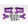 Yokomo Aluminium Adjustable Rear Short H-Arms for YD-2 (Purple/Chamfered)