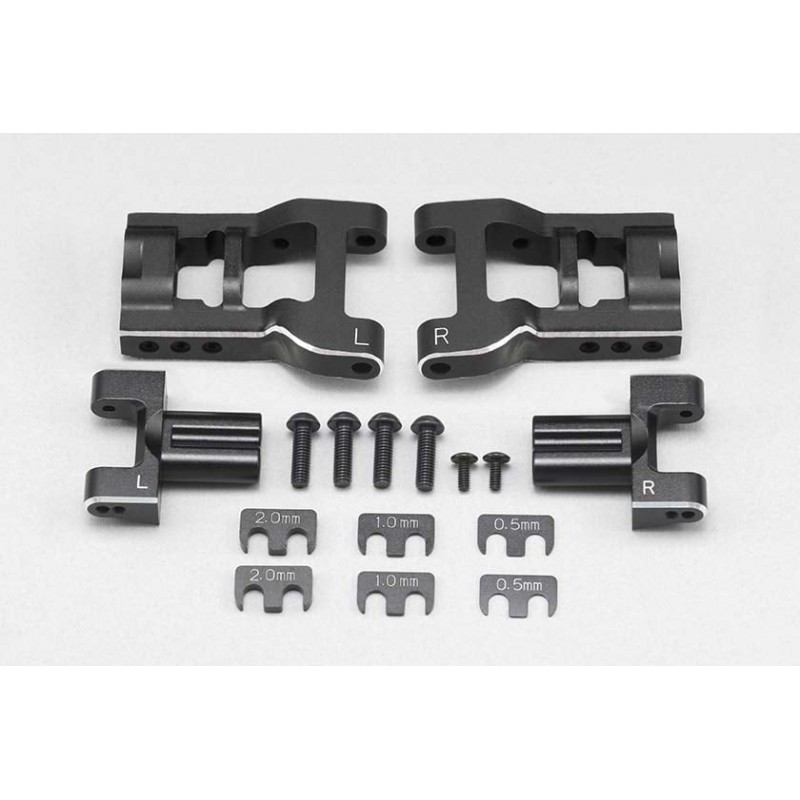 Yokomo Adjustable Rear Short H-Arm Set for YD-2/YD-4 (Aluminium, Chamfered)