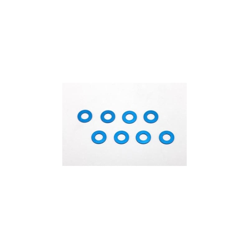 Yokomo Aluminium Shim 3.0 x 6.0 x 0.5mm, 8 pieces