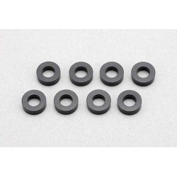 YOKOMO 3×6×2.0MM ALUMINUM SHIM BLACK 8pcs