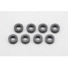 YOKOMO 3×6×2.0MM ALUMINUM SHIM BLACK 8pcs