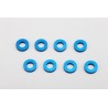 Yokomo Aluminium shim 3.0mm (ID) x 6.0mm (OD) x 1.5mm (T), 8 pcs.