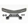 Yokomo Hybrid front shock tower (Graphite/Black aluminum) for YD-2 (old code Y2-017AGB)
