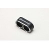 Yokomo Aluminum 12-gauge wire guide (black/2-hole)