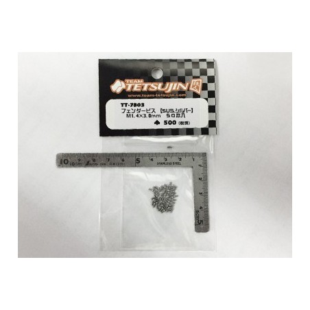  Fender Screw M1.4X3mm 50pcs (sus.silver)