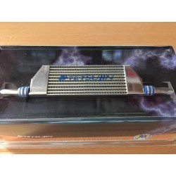  Alu. Real Intercooler slim Blue / mirror surf. 24mm